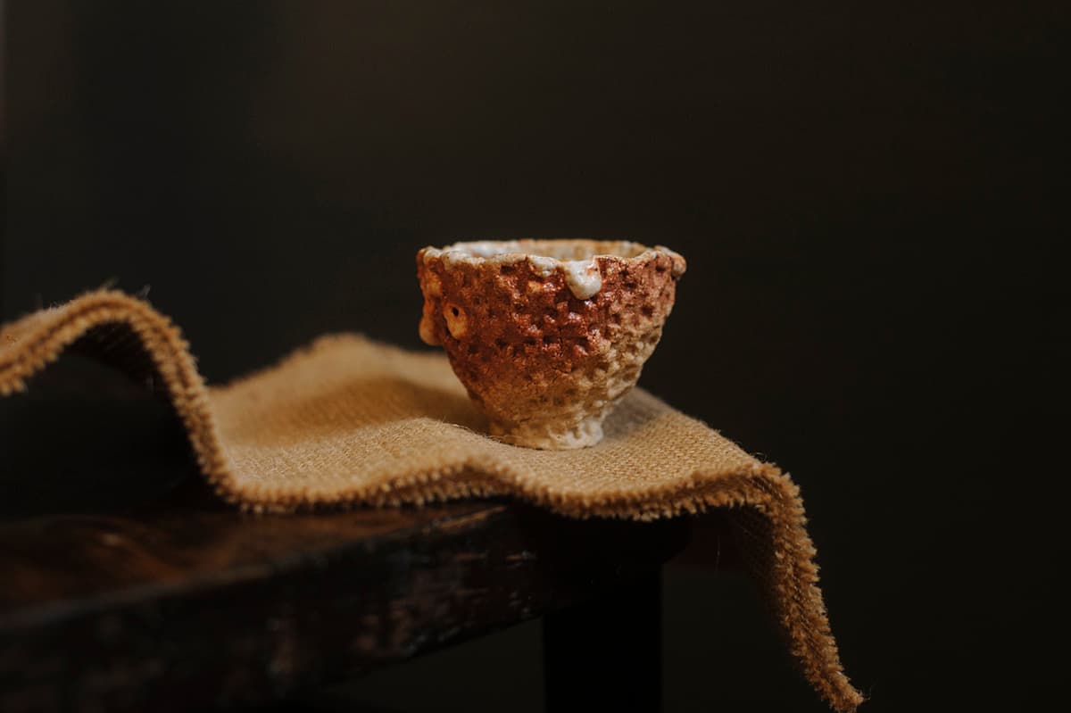 Пиала Марины Акиловой №1, дровяной обжиг в печи анагама