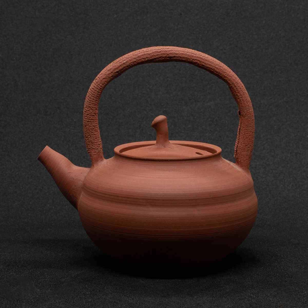 Чайник с плетеной ручкой, керамика Чаочжоу