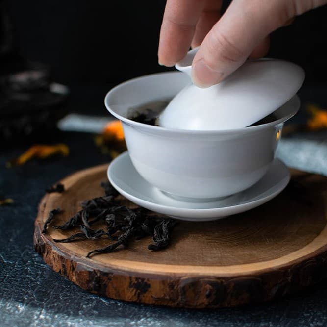 Белая фарфоровая гайвань